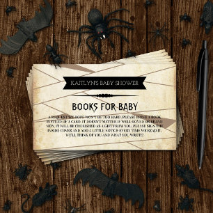 Vintage Mumme att vara   Halloween Baby Shower Bok Tilläggskort