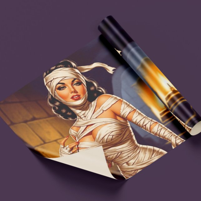 Vintage Mummie Pin-up Presentpapper (Skapare uppladdad)