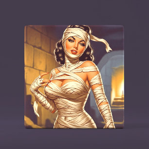 Vintage Mummy Pin-up Kakelplatta