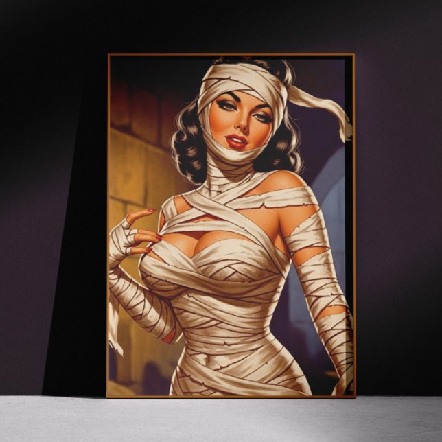 Vintage Mummy Pin-up Poster (Skapare uppladdad)