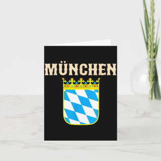 Vintage München München-souvenir med Bavaraias vap Kort