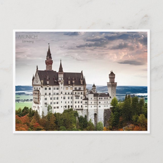 Vintage München Munchen Tyskland Vykort (Framsida)