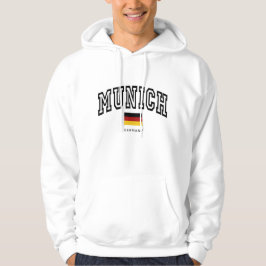 Vintage München Tyskland College-stil Hoodie
