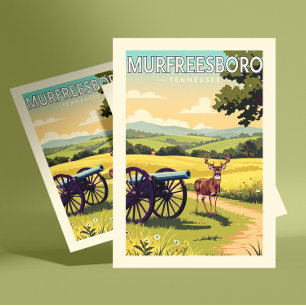 Vintage Murfreesboro Tennessee Vykort