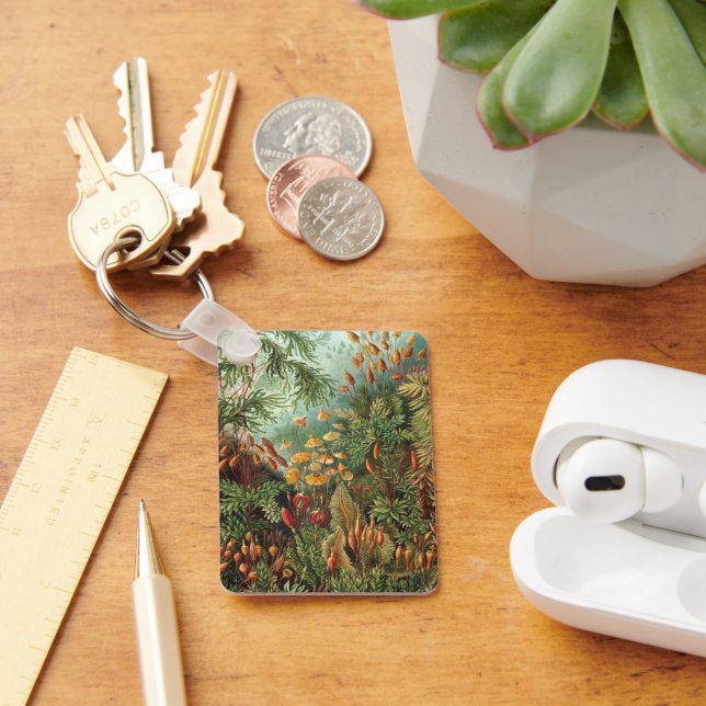 Vintage Muscinae, Moss Plants av Ernst Haeckel Nyckelring (Skrivbord)