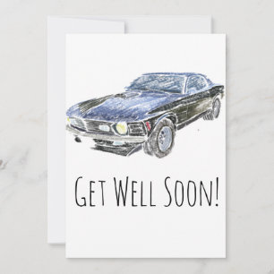 Vintage Muscle Car-brunn snart