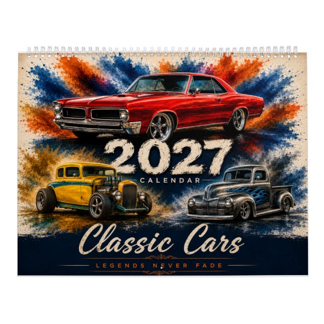 Vintage Muscle Car Kalender (Omslag)