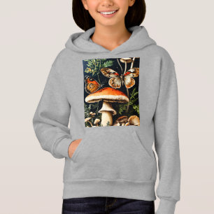 Vintage Mushroom & Butterfly Swe T Shirt