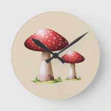 Vintage Mushroom Clock