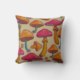 Vintage Mushroom Kudde