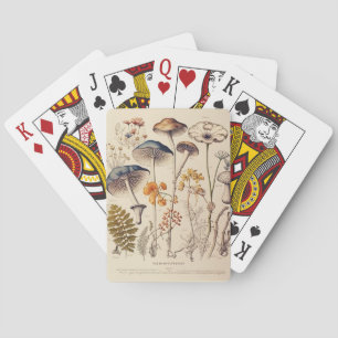 Vintage Mushroom Naturalist Casinokort