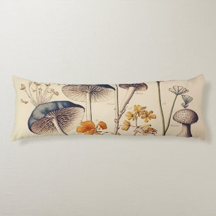 Vintage Mushroom Naturalist Kroppskudde