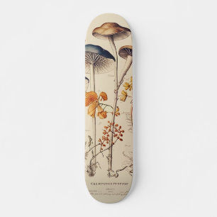 Vintage Mushroom Naturalist Mini Skateboard Bräda 18,5 Cm