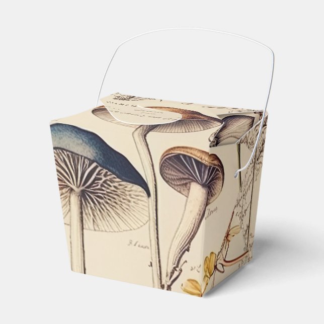 Vintage Mushroom Naturalist Presentaskar (Framsidan Sidan)