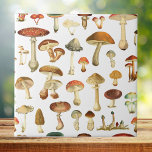 Vintage Mushroom Seamless Mönster Kakelplatta<br><div class="desc">Ta med dig naturskönheten hem med vår Vintage Sömlös Mönster keramisk bricka. En liten charm elegans för ditt space!</div>