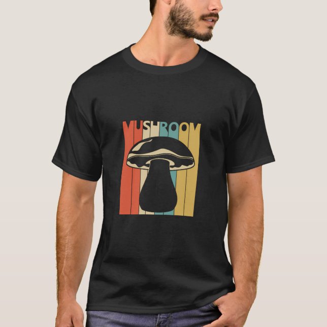 Vintage Mushroom T Shirt (Framsida)