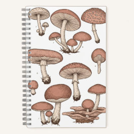 Vintage Mushrooms Notebook