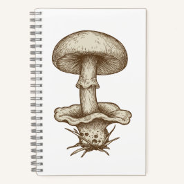 Vintage Mushrooms Notebook
