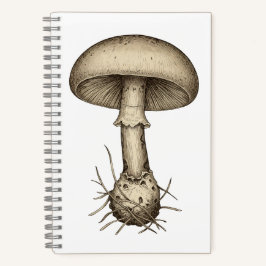 Vintage Mushrooms Notebook