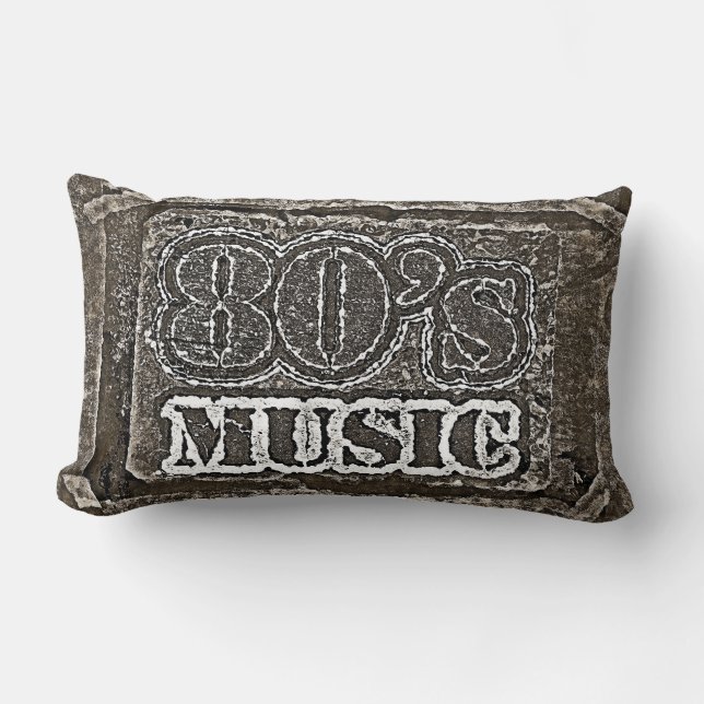 Vintage Music 80's Lumbarkudde (Framsida)