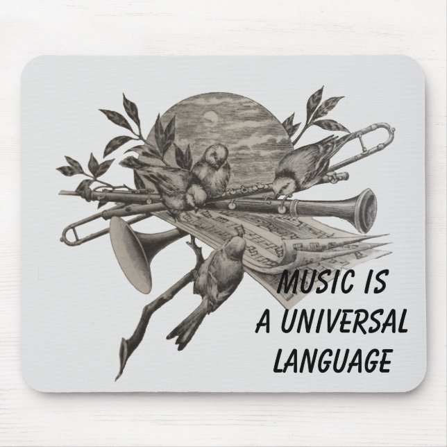 Vintage Music är Universal Language Musical Musmatta (Framsidan)