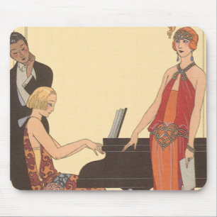 Vintage Music, Art Deco Pianist Musician Singer Musmatta
