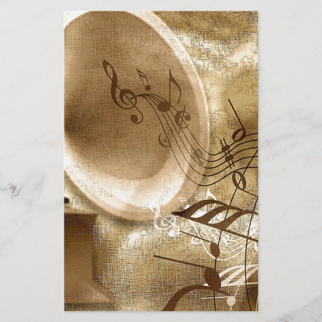 Vintage Music Brevpapper (Framsida)