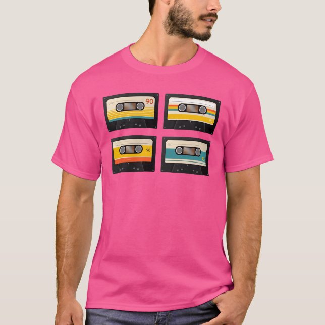 vintage music cassette boy t shirt (Framsida)