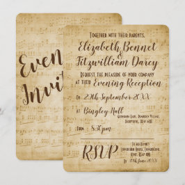 Vintage Music Evening-inbjudan Inbjudningar