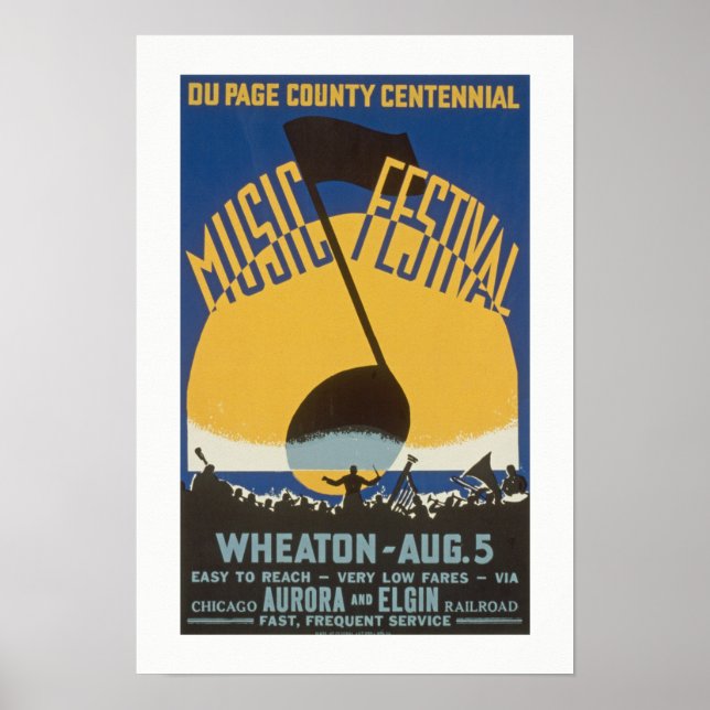 Vintage Music Festival Poster (Framsidan)