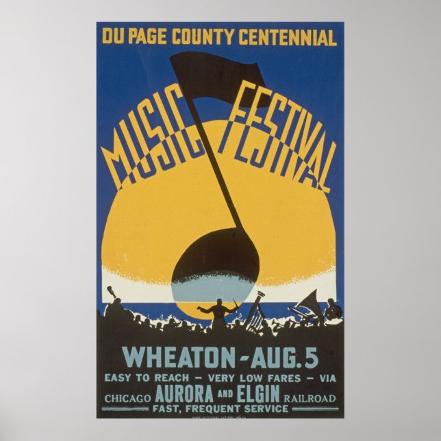 Vintage Music Festival Poster (Framsidan)
