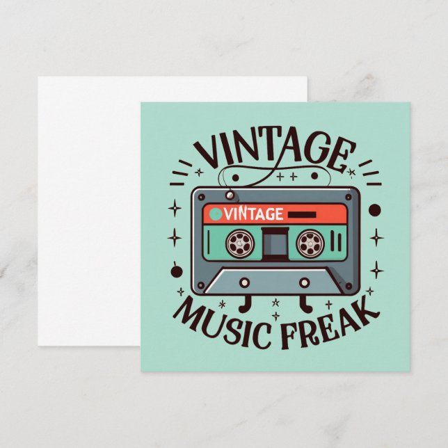 Vintage Music Freak (Fram/baksida)