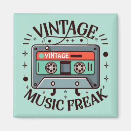 Vintage Music Freak Magnet