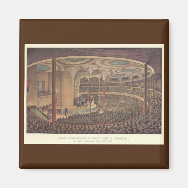 Vintage Music, Jenny Lind, Svenska Opera Singer Magnet (Framsidan)