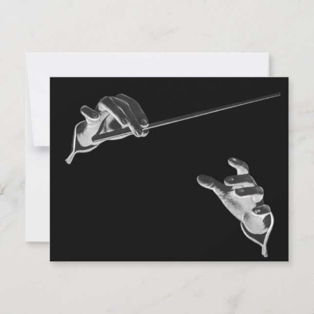 Vintage Music, Karaoke Födelsedagsfest inbjudan (Framsida)