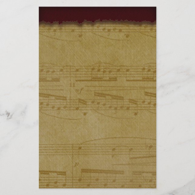 Vintage Music, kontorsutrustning Brevpapper (Framsida)