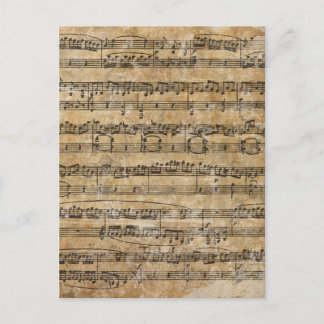 Vintage Music Lakan Vykort