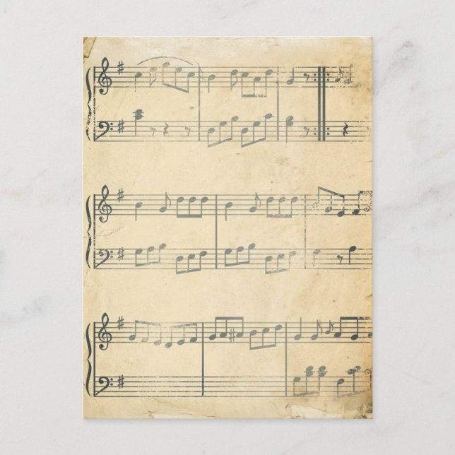 Vintage Music Lakan Vykort (Framsida)