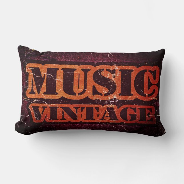 Vintage Music Lumbarkudde (Framsida)