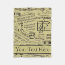 vintage Music Note Mönster Music Theme musiker