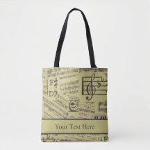 vintage Music Note Mönster Music Theme musiker