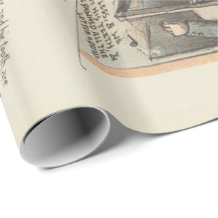 Vintage Music Sång Lakan Poor Callaghan Chorus Presentpapper