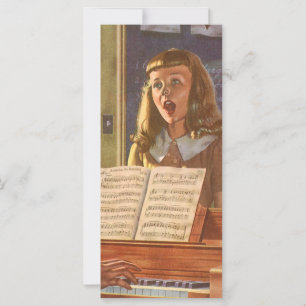Vintage Music Teacher Lär Studenter till Sjunga