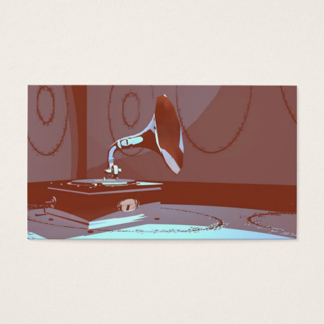 VINTAGE MUSIC VISITKORT (Framsidan)