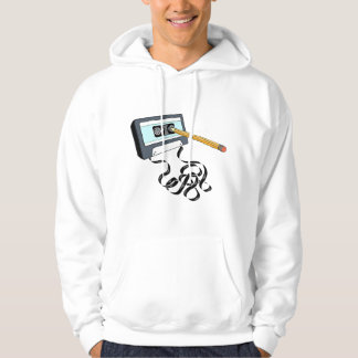 Vintage musik 80-tal 90-tal med penndragning på ka hoodie