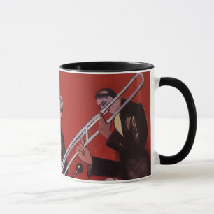 Vintage musik, Art Deco musikalisk jazzorkester ja Mugg
