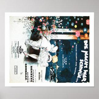 Vintage musik Die Nacht Krig Schwul... Poster