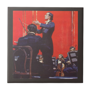 Vintage musik, Dirigerar en orkester Kakelplatta