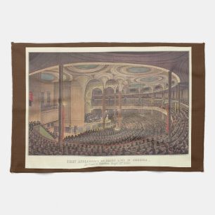 Vintage musik, Jenny Lind, svensk operasångerska Kökshandduk