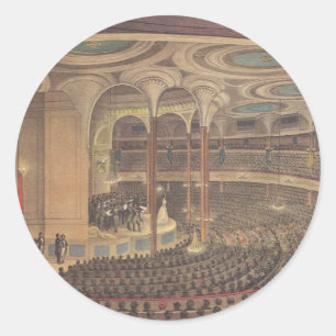 Vintage musik, Jenny Lind, svensk operasångerska Runt Klistermärke